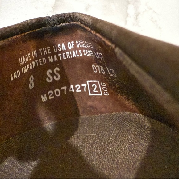 Munro Cindi Block Heel Slip On Loafer Stretch Fabric Pump Womens Size 8SS Brown - Picture 6 of 10